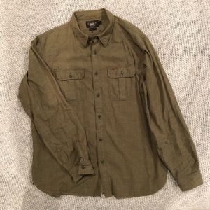 RRL Ralph Lauren Olive Green Button Down XL